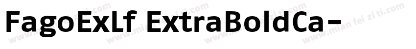 FagoExLf ExtraBoldCa字体转换